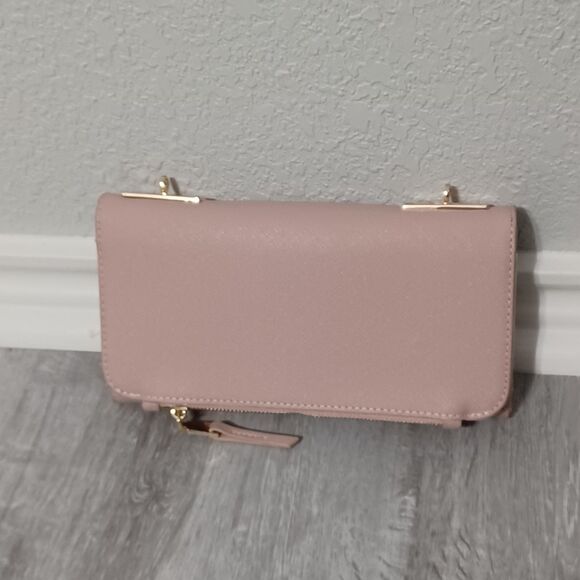 Francesca's Collections Handbags - FRANCESCA'S Blush Pink Wallet Crossbody